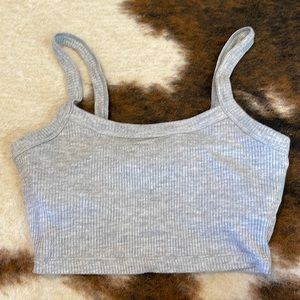 ALO ribbed crop whisper bra tank
